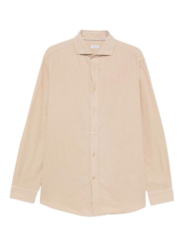 BRUNELLO CUCINELLI: Hemden - Hemd - Beige