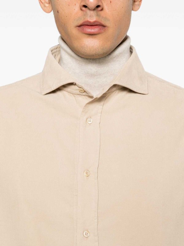 Hemd - Beige shop online: BRUNELLO CUCINELLI