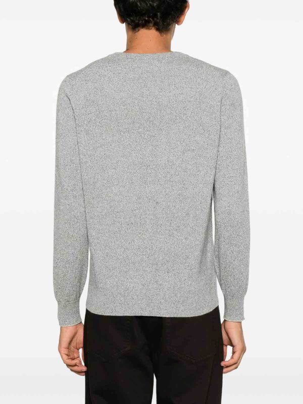Rundhalspullover - Grau shop online: BRUNELLO CUCINELLI
