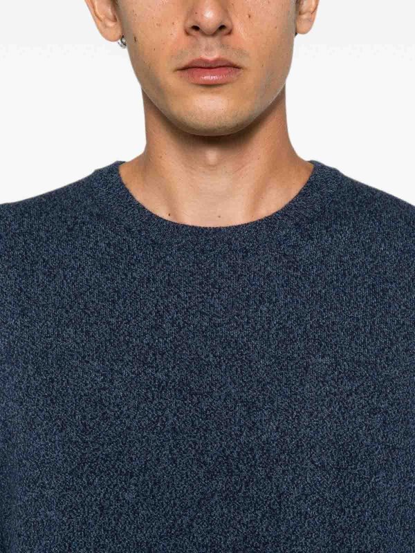 BRUNELLO CUCINELLI: Strickpullover mit Rundhalsausschnitt online - Rundhalspullover - Blau