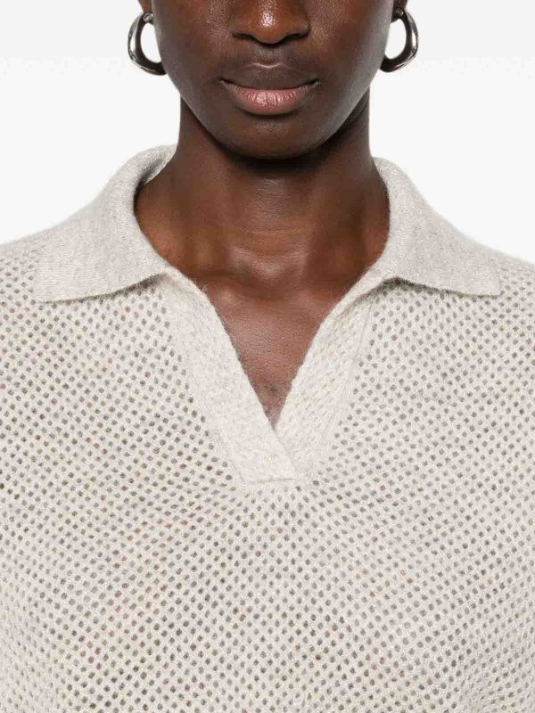 クルーネック - クリーム shop online: BRUNELLO CUCINELLI