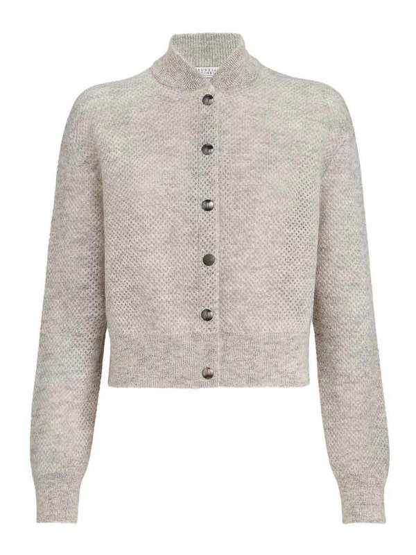 BRUNELLO CUCINELLI: カーディガン - カーディガン - グレー