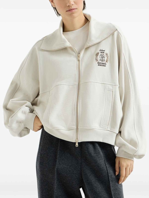 スウェットシャツ/セーター - 白 shop online: BRUNELLO CUCINELLI