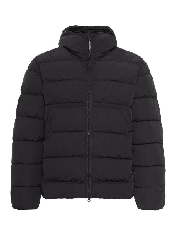 C.P. COMPANY: Kurze Daunenjacken - Daunenjacke - Schwarz