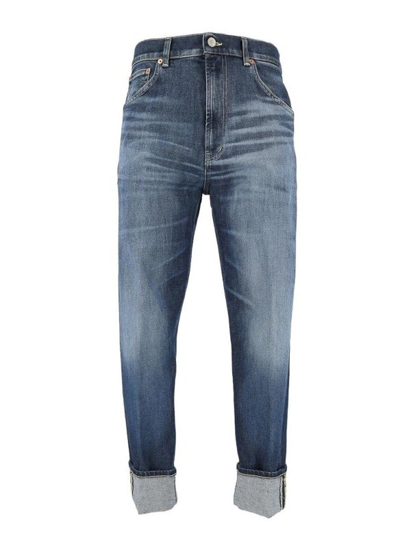 DONDUP: Jeans Rectos - Vaqueros Rectos - Lavado Medio