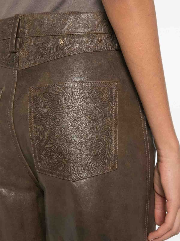 Lederhose - Grün shop online: GOLDEN GOOSE