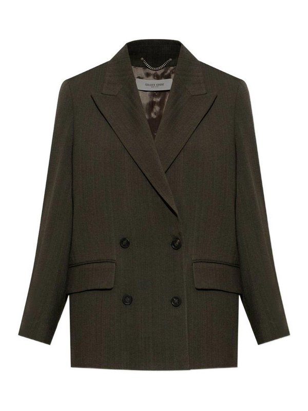 GOLDEN GOOSE: Blazer - Blazer - Grün