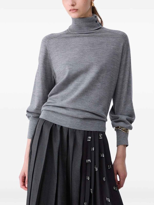 Liu Jo: Strickpullover mit Rundhalsausschnitt online - Rundhalspullover - Grau