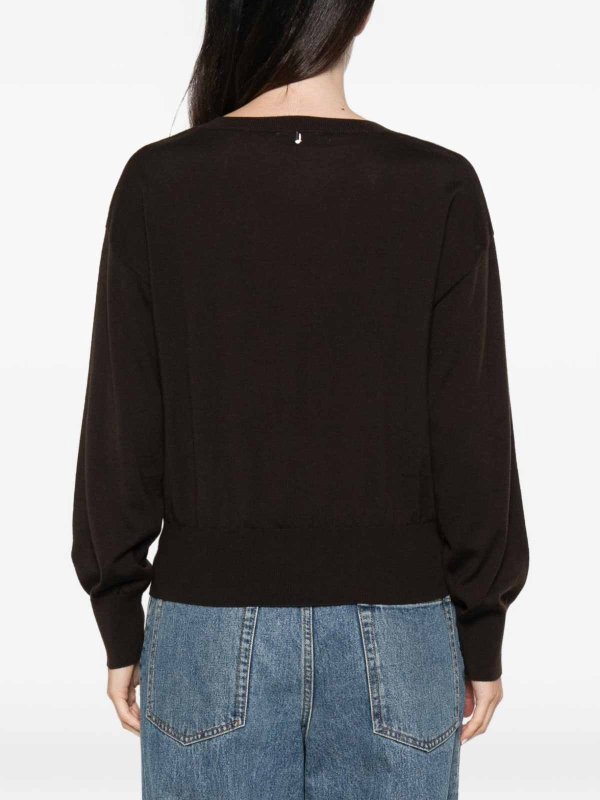 クルーネック - ブラウン shop online: Liu Jo