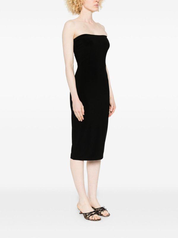 膝丈ドレス - 黒 shop online: Norma Kamali