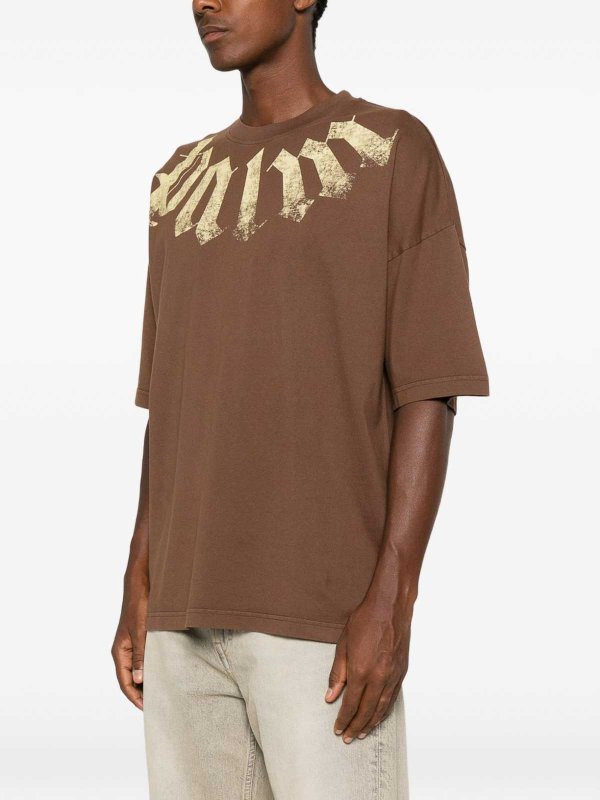 Palm Angels: T-shirts online - T-Shirt - Braun