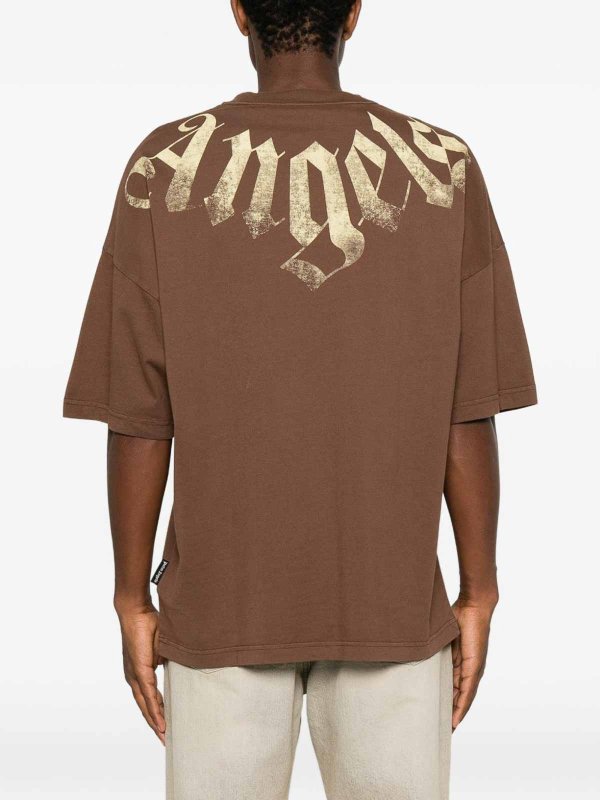 The Best Shops Palm Angels: T-shirts - T-Shirt - Braun