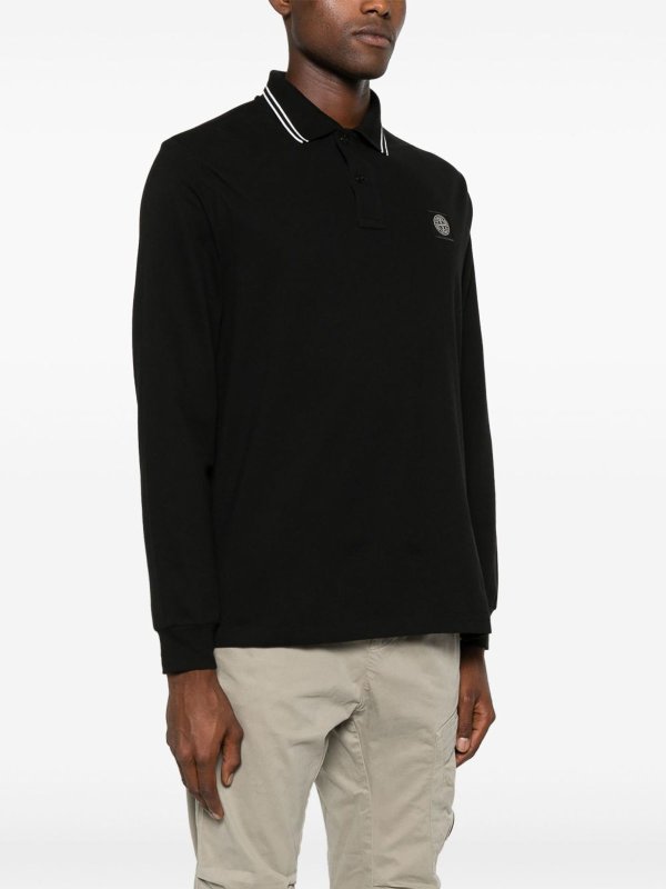 STONE ISLAND: ポロシャツ online - ポロシャツ - 黒
