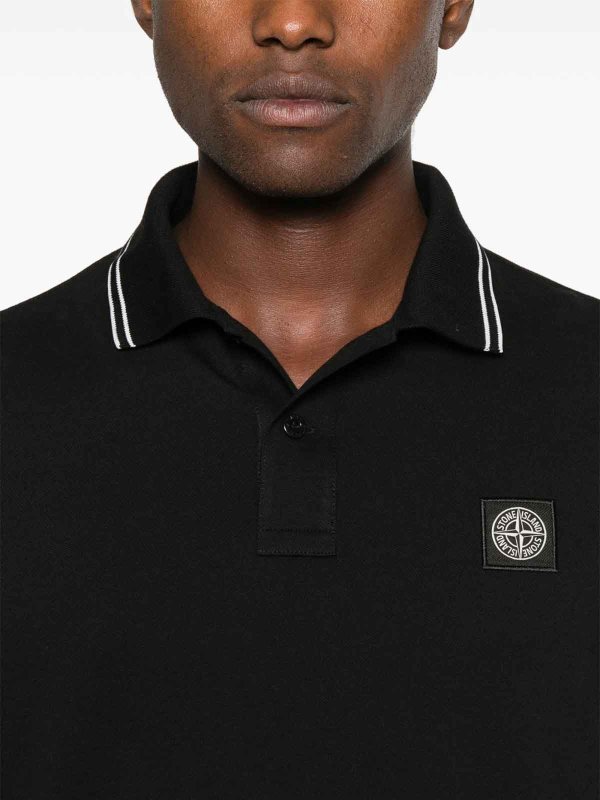 The Best Shops STONE ISLAND: ポロシャツ - ポロシャツ - 黒