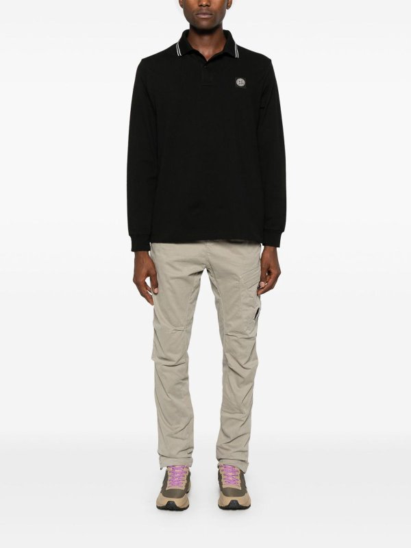 ポロシャツ - 黒 shop online: STONE ISLAND