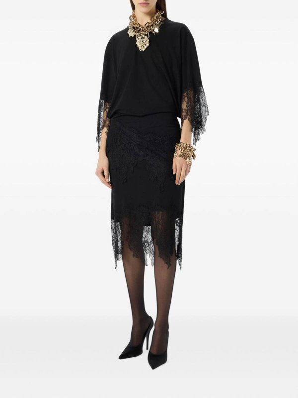 膝丈ドレス - 黒 shop online: BLUMARINE