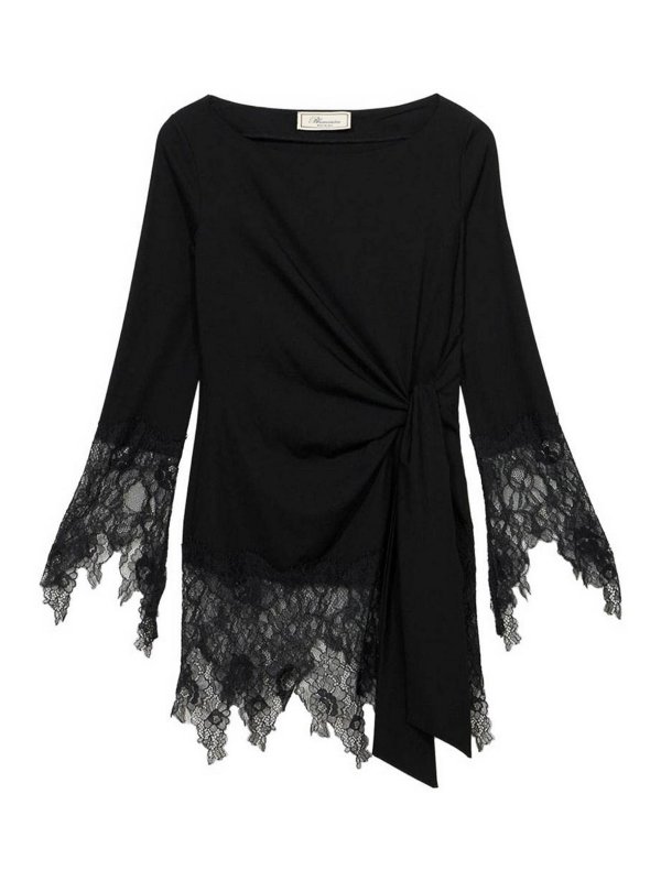 BLUMARINE: ショートドレス - ショートドレス - 黒