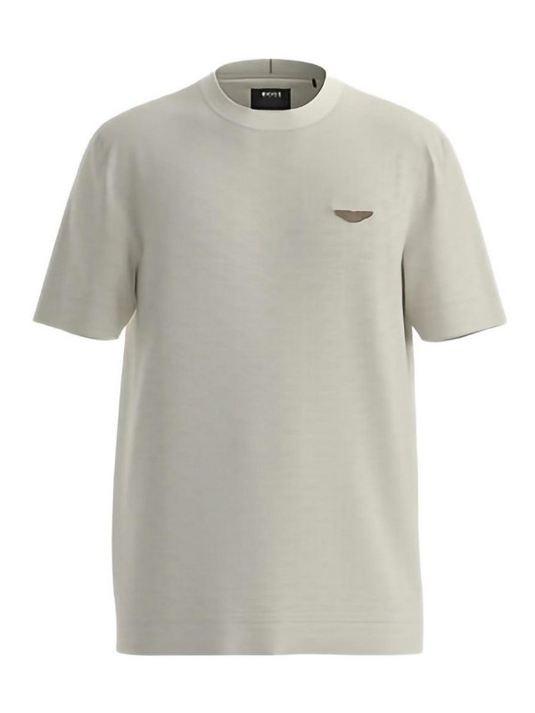 Hugo Boss: T-shirts - T-Shirt - Weiß
