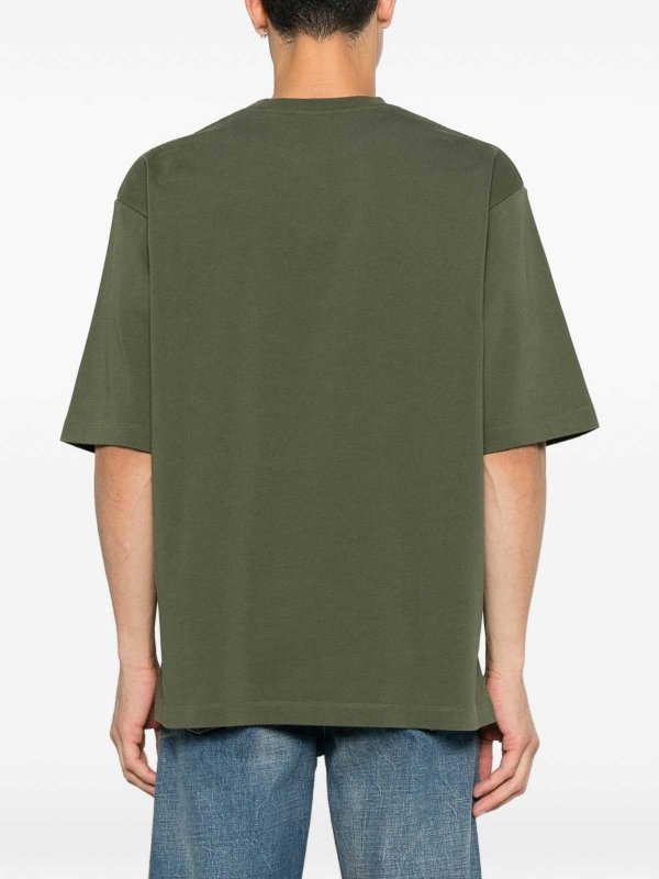 DSQUARED2: Strickpullover mit Rundhalsausschnitt online - Rundhalspullover - Grün