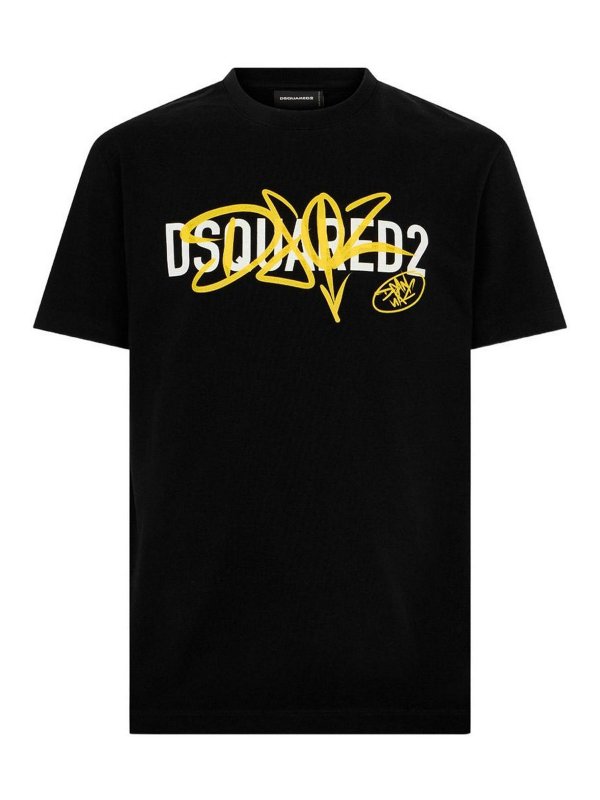 DSQUARED2: T-shirts - T-Shirt - Schwarz