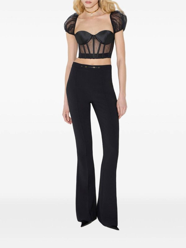 カジュアルパンツ - 黒 shop online: ELISABETTA FRANCHI