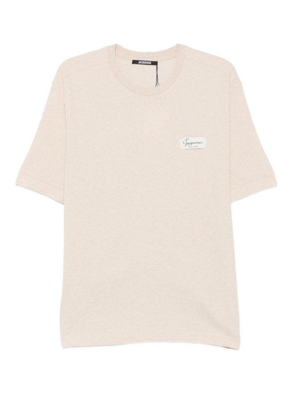 JACQUEMUS: T-shirts - T-Shirt - Beige