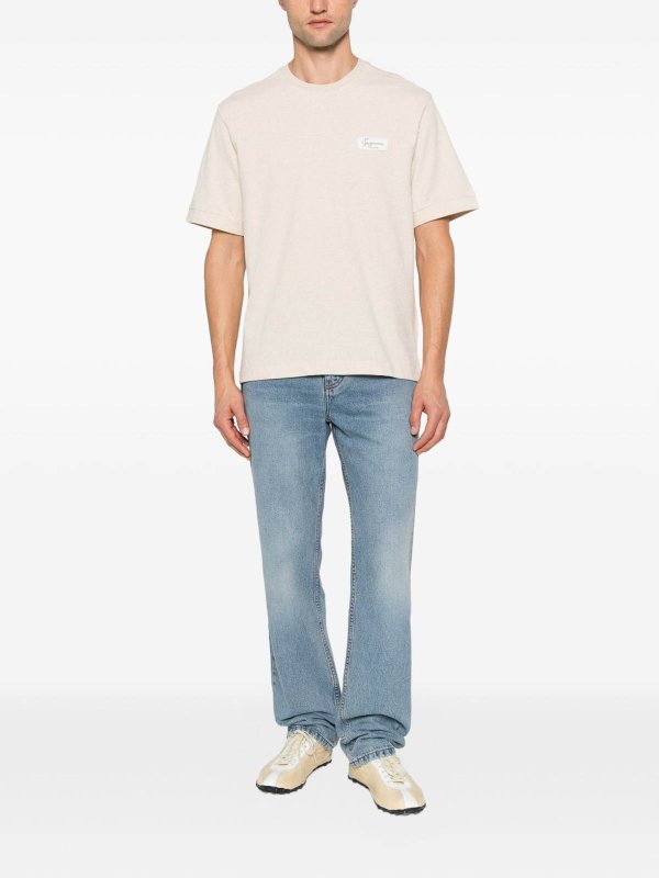 JACQUEMUS: T-shirts online - T-Shirt - Beige
