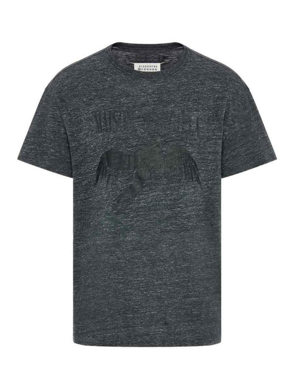 Maison Margiela: T-shirts - T-Shirt - Grau