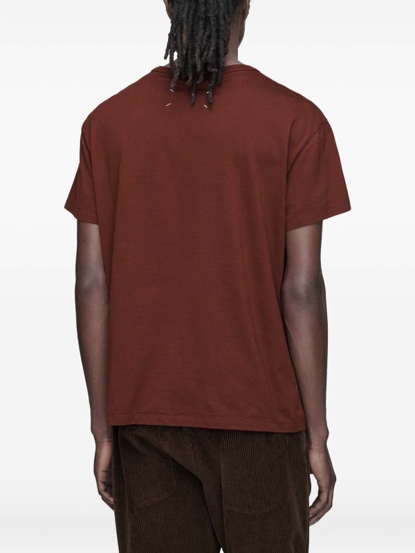 The Best Shops Maison Margiela: T-shirts - T-Shirt - Dunkelrot