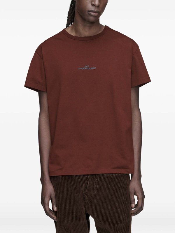 The Best Shops Maison Margiela: T-Shirt - Dunkelrot