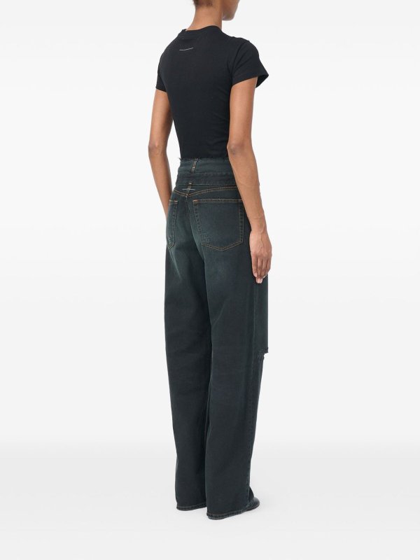 The Best Shops MM6 MAISON MARGIELA: ストレートジーンズ - ブルー