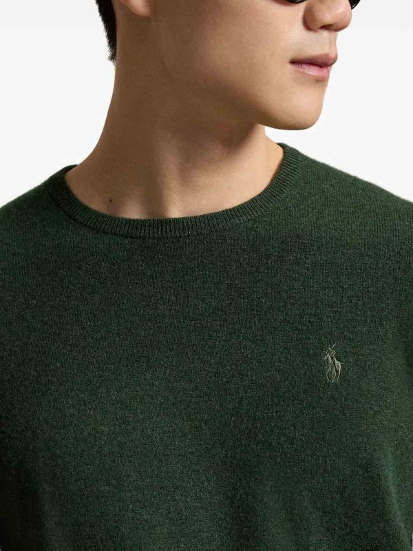 The Best Shops POLO RALPH LAUREN: Strickpullover mit Rundhalsausschnitt - Rundhalspullover - Grün
