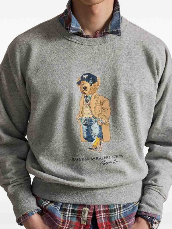 Rundhalspullover - Grau shop online: POLO RALPH LAUREN