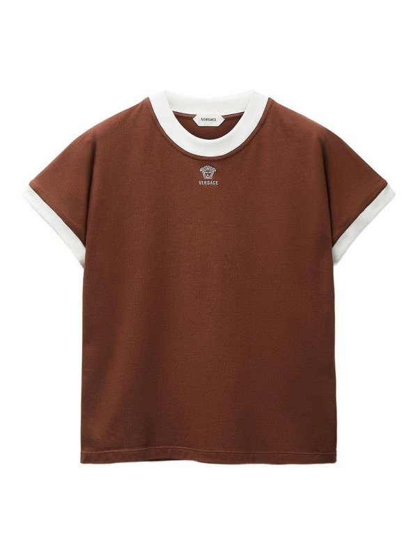 VERSACE: T-shirts - T-Shirt - Braun