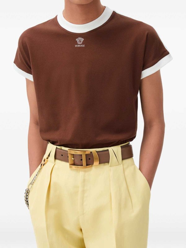 VERSACE: T-shirts online - T-Shirt - Braun