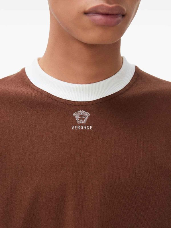 T-Shirt - Braun shop online: VERSACE
