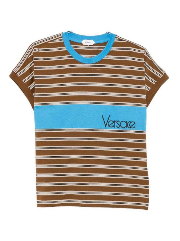 VERSACE: T-shirts - T-Shirt - Braun