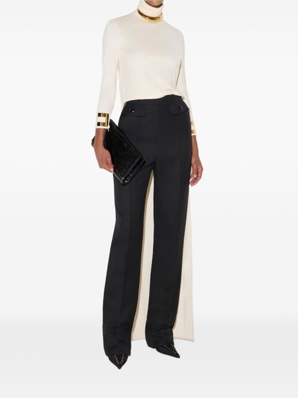 Rundhalspullover - Weiß shop online: ELISABETTA FRANCHI