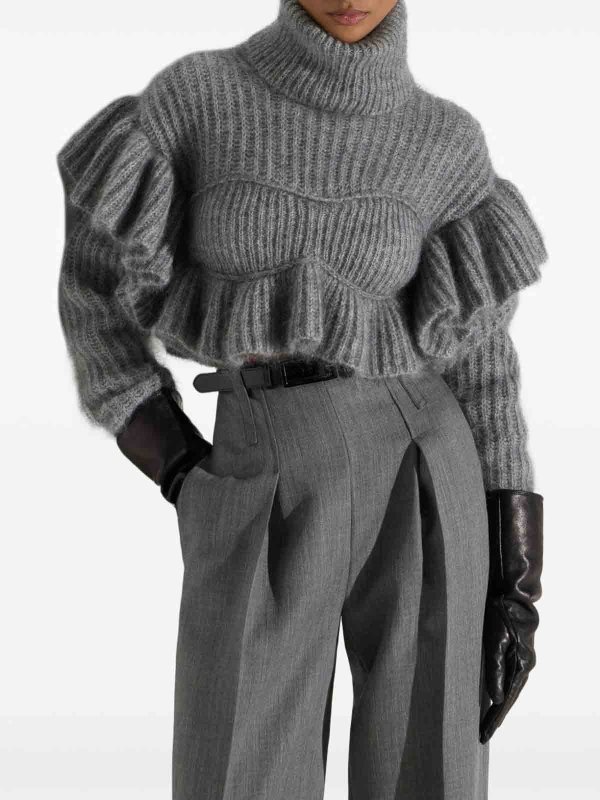 Rundhalspullover - Grau shop online: ELISABETTA FRANCHI