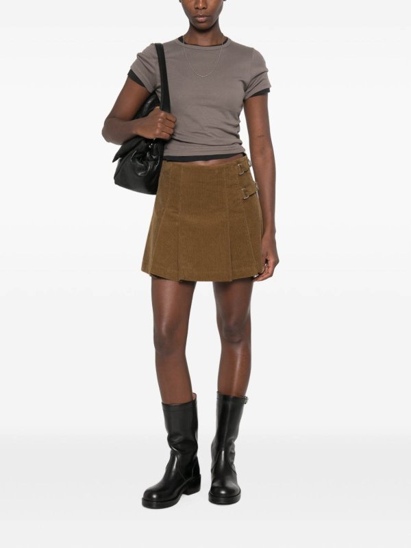 GOLDEN GOOSE: ミニスカート online - ミニスカート - ベージュ