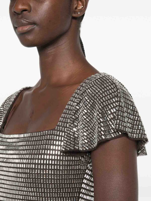 Self Portrait buy online Robe Courte - Gris