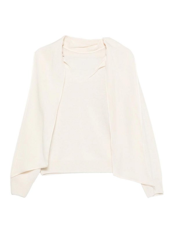 Semicouture: Pull col rond - Pull Col Rond - Blanc