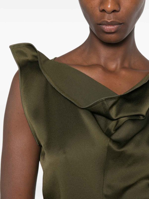 Knielanges Kleid - Grün shop online: VICTORIA BECKHAM