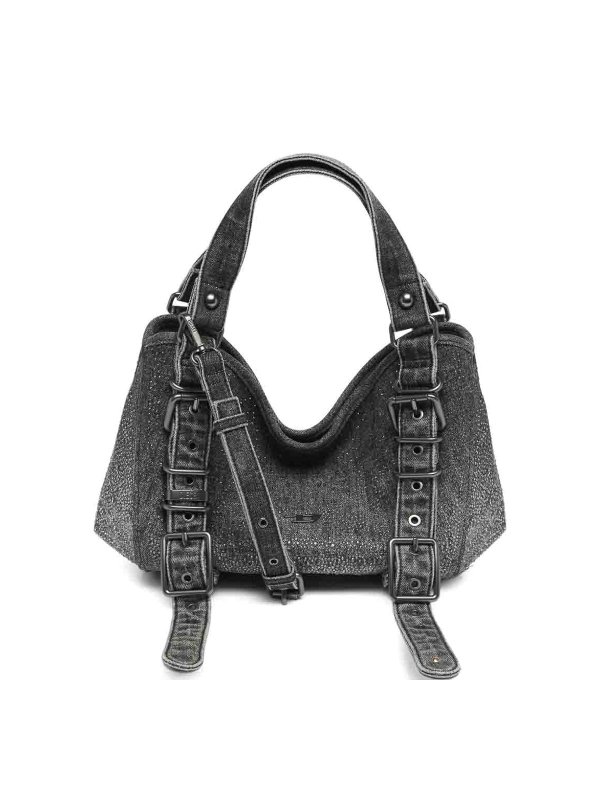 DIESEL: トートバッグ - トートバッグ - 黒