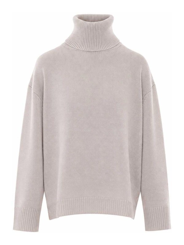ALLUDE: Pull col rond - Pull Col Rond - Gris