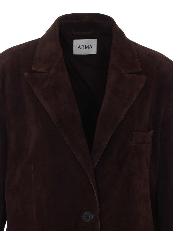 レザージャケット - ブラウン shop online: ARMA