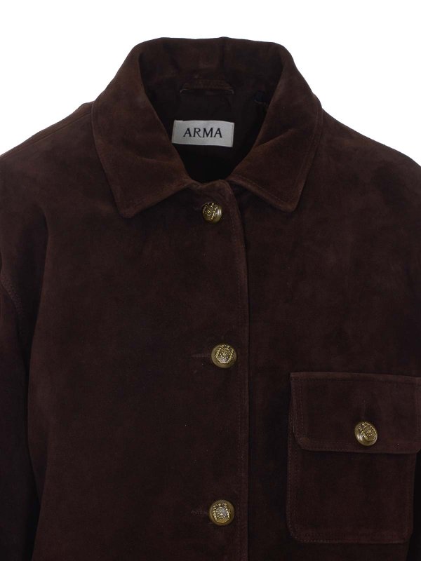 レザージャケット - ブラウン shop online: ARMA