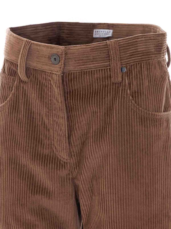 カジュアルパンツ - ブラウン shop online: BRUNELLO CUCINELLI