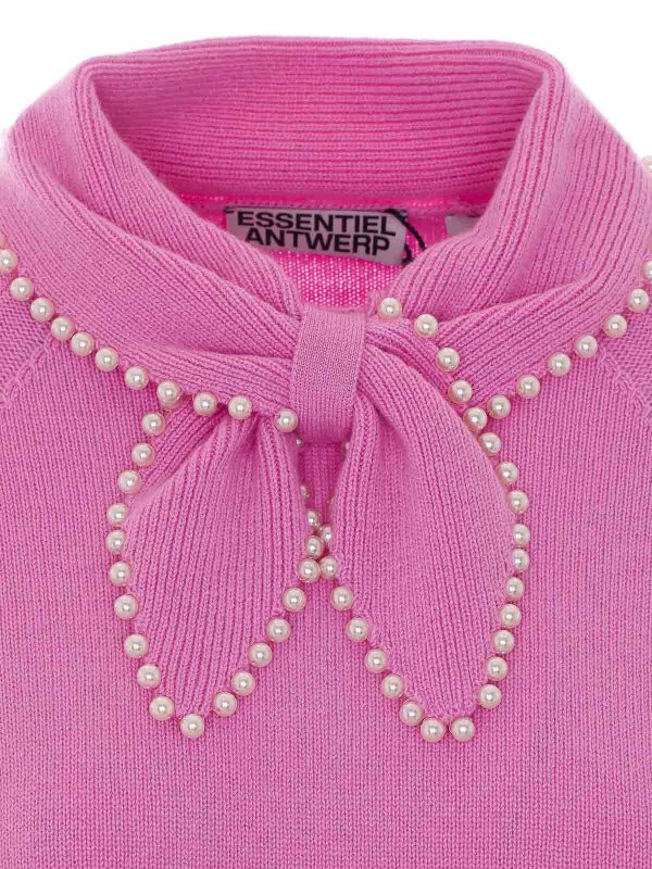 クルーネック - ピンク shop online: ESSENTIEL ANTWERP