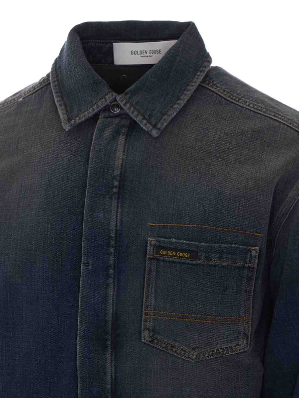 Hemd - Blau shop online: GOLDEN GOOSE